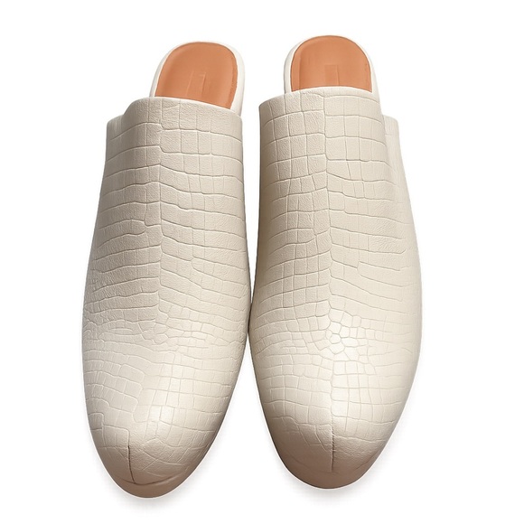 Rachel Comey Bone Croc Print Leather Clogs Size 11 - Picture 2 of 8